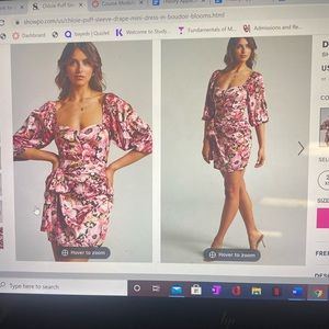 Floral fall dress